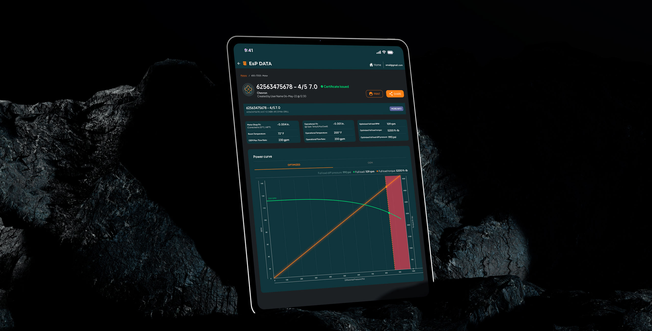 AI-driven analytics platform for real-time oil drilling motor inspection and operational insights.